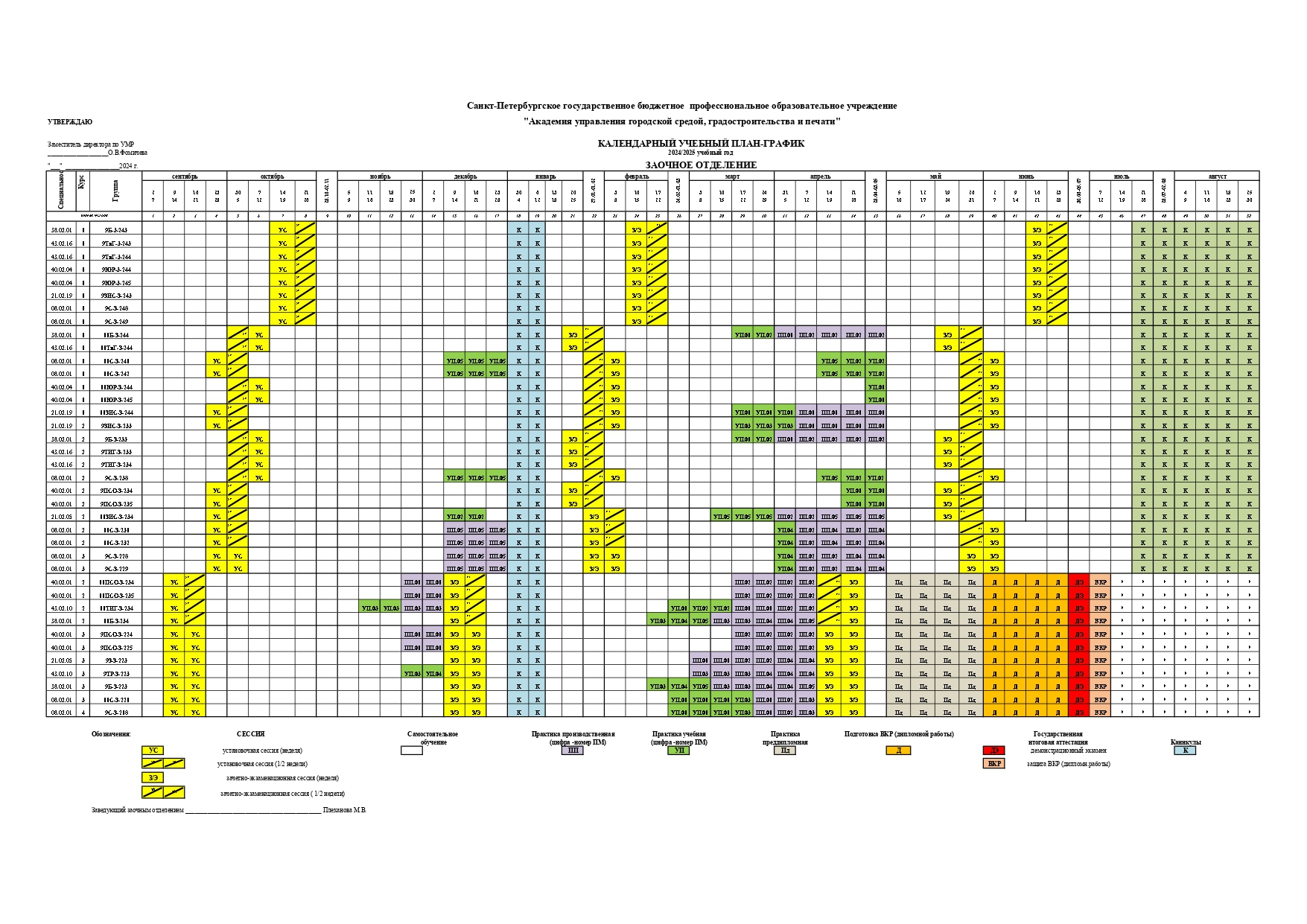 Календ.уч.график ЗО 2024 25 на печать page 0001